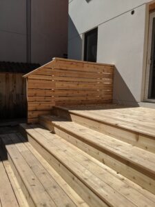 Walkout Deck & Privacy wall