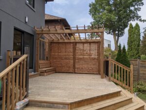 Kitchen Counter & deck with Pergola