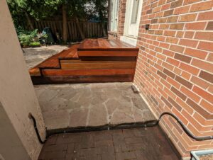 Brazilian Walnut Walkout Deck