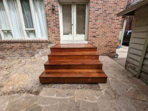 Brazilian Walnut Walkout Deck